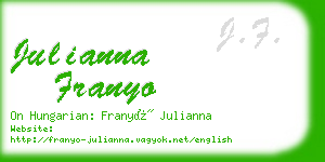 julianna franyo business card